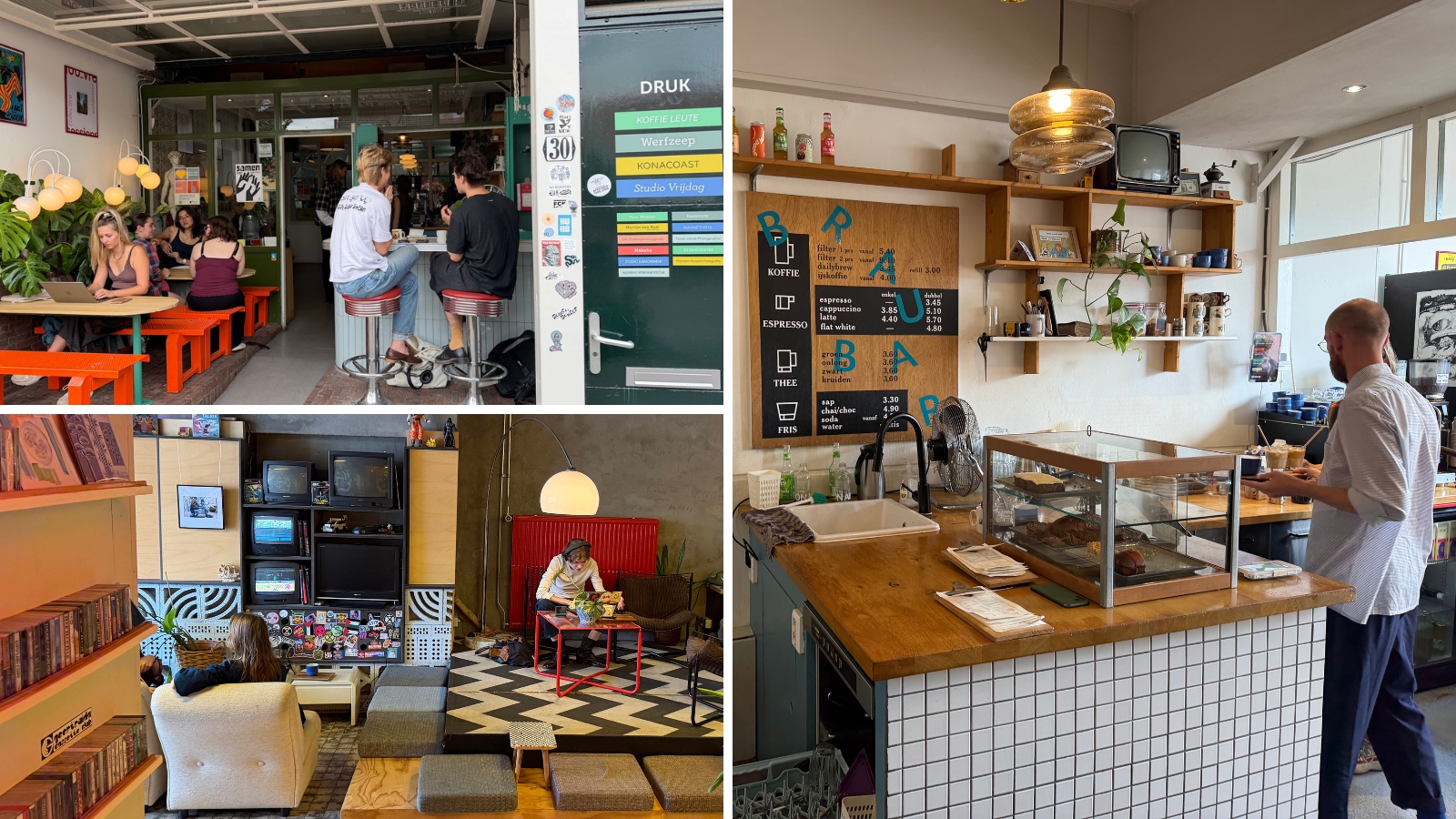 Koffie Leute Brauhaus is een one-of-a-kind speciality coffee bar aan de zuidkant van het centrum